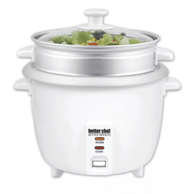 Better Chef 10-Cup - 20-Cup Cooked - Rice Cooker with Steamer