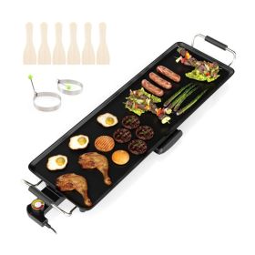 27" large electric grill with adjustable temperature