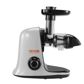 Slow Masticating Juicer, Cold Press Juicer Machine with Reverse Function, Quiet Motor Slow Juicer, Juice Extractor Maker Easy to Clean with Brush