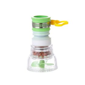 1pc; Retractable Faucet Water Filter (Color: green)